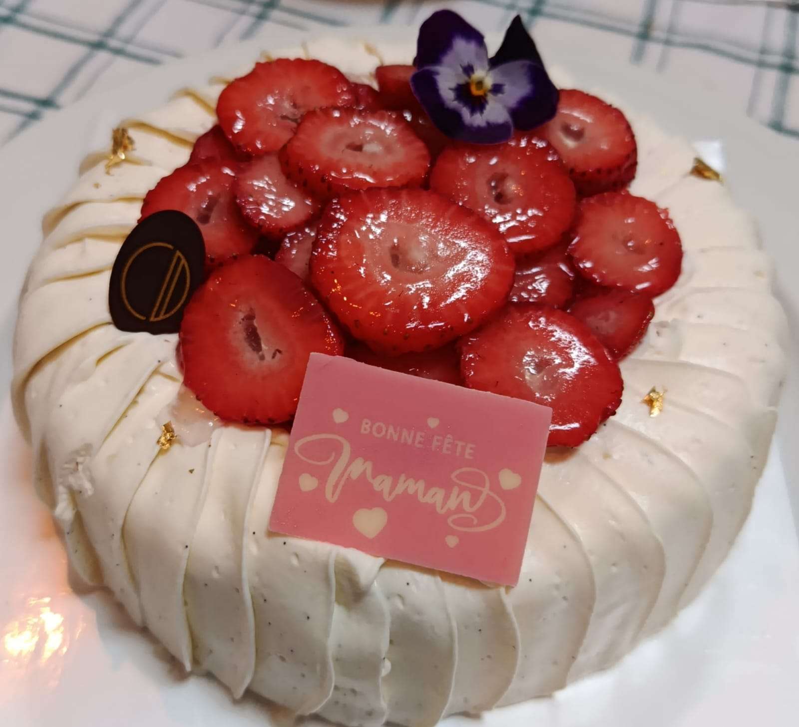 Gâteau fraise meringue
